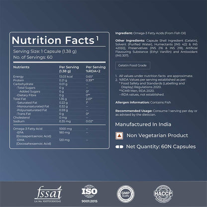 Nutrabay Wellness Omega 3 Fish Oil