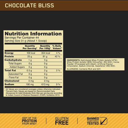 ON (Optimum Nutrition) Gold Standard 100% Isolate