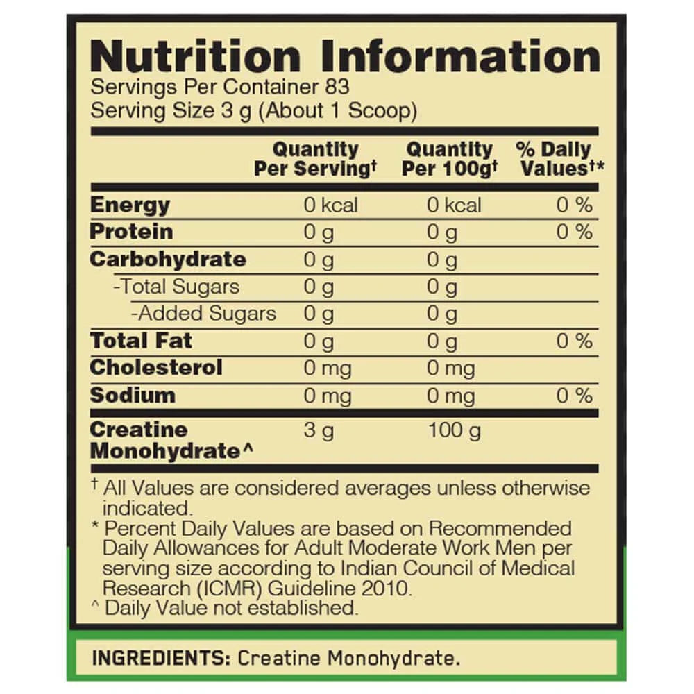 ON (Optimum Nutrition) Micronized Creatine