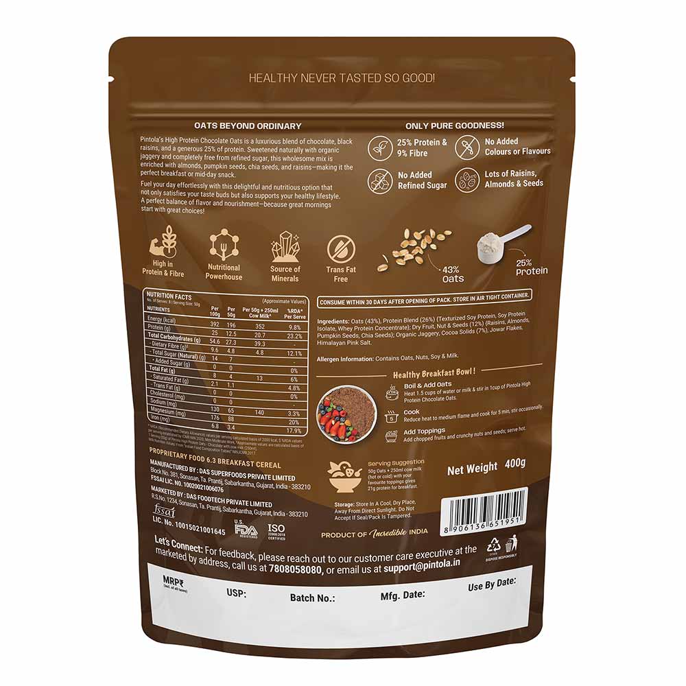 Pintola High Protein Oats