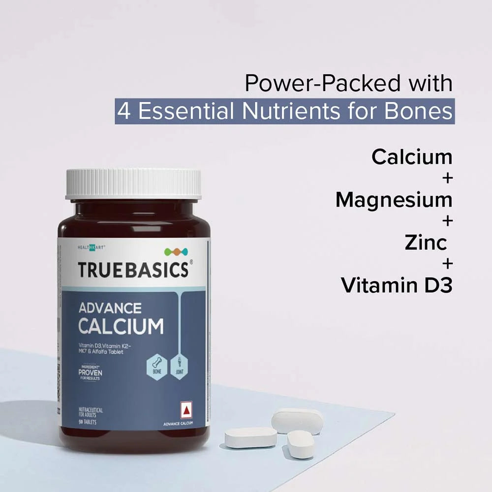TrueBasics Advance Calcium Vitamin D3 & K2MK7
