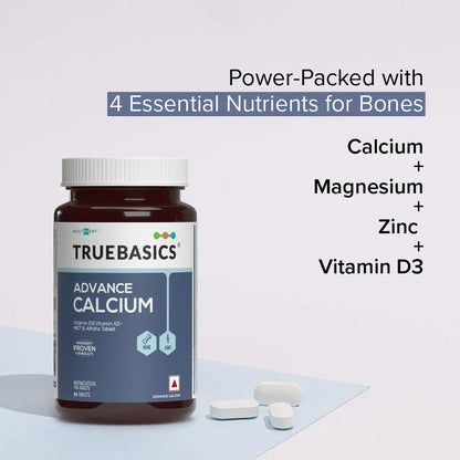 TrueBasics Advance Calcium Vitamin D3 & K2MK7