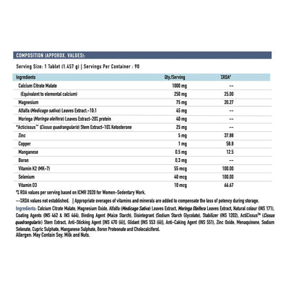 TrueBasics Advance Calcium Vitamin D3 & K2MK7