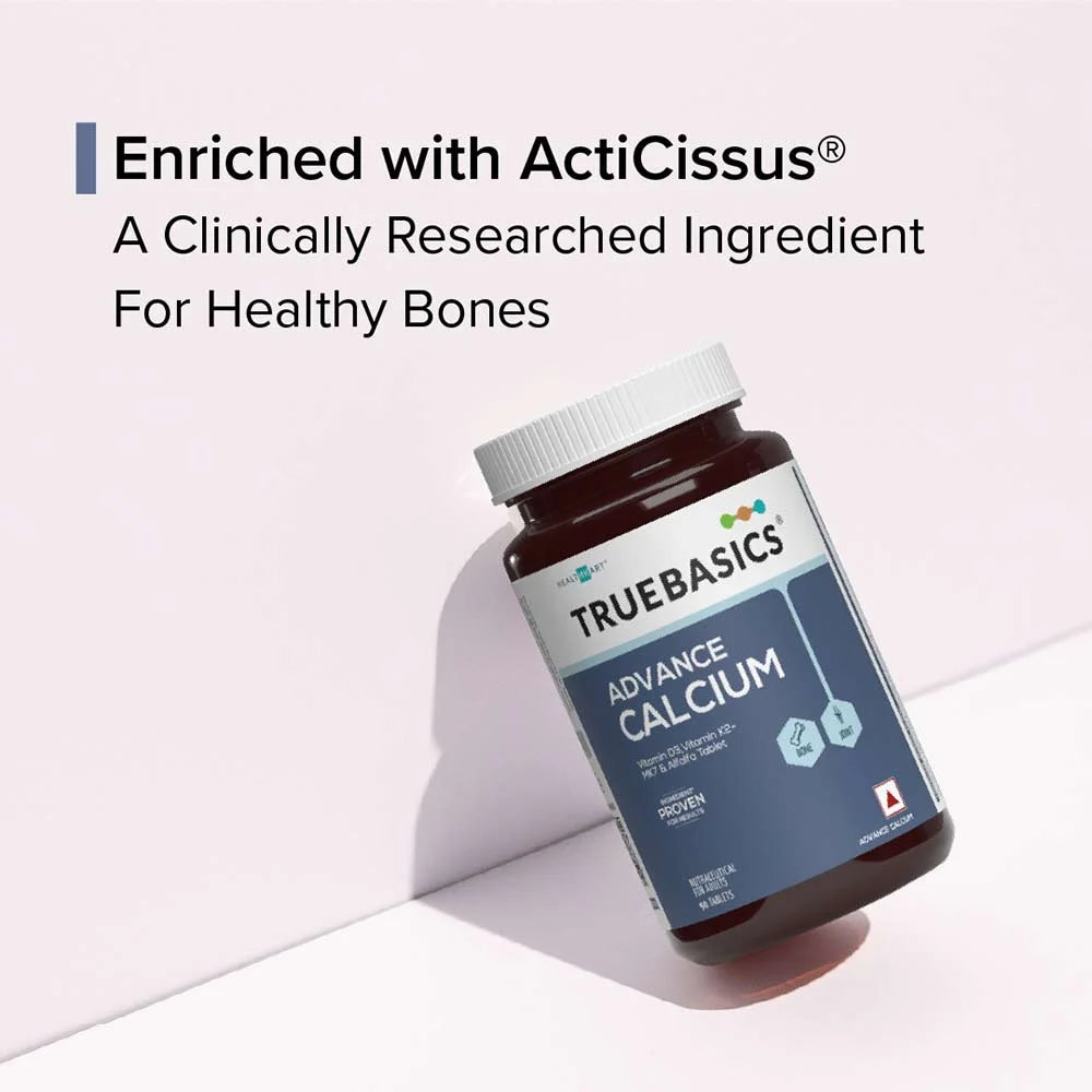 TrueBasics Advance Calcium Vitamin D3 & K2MK7