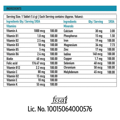 TrueBasics Advanced Multivitamin For Sports