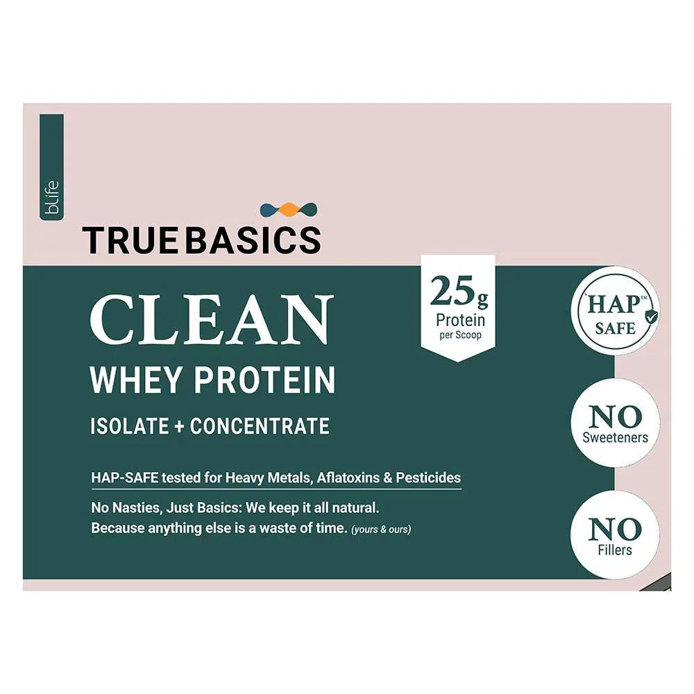 TrueBasics Clean Whey Protein (Isolate + Concentrate)