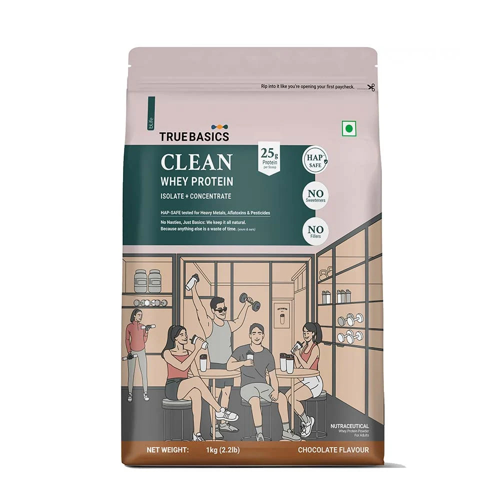 TrueBasics Clean Whey Protein (Isolate + Concentrate)
