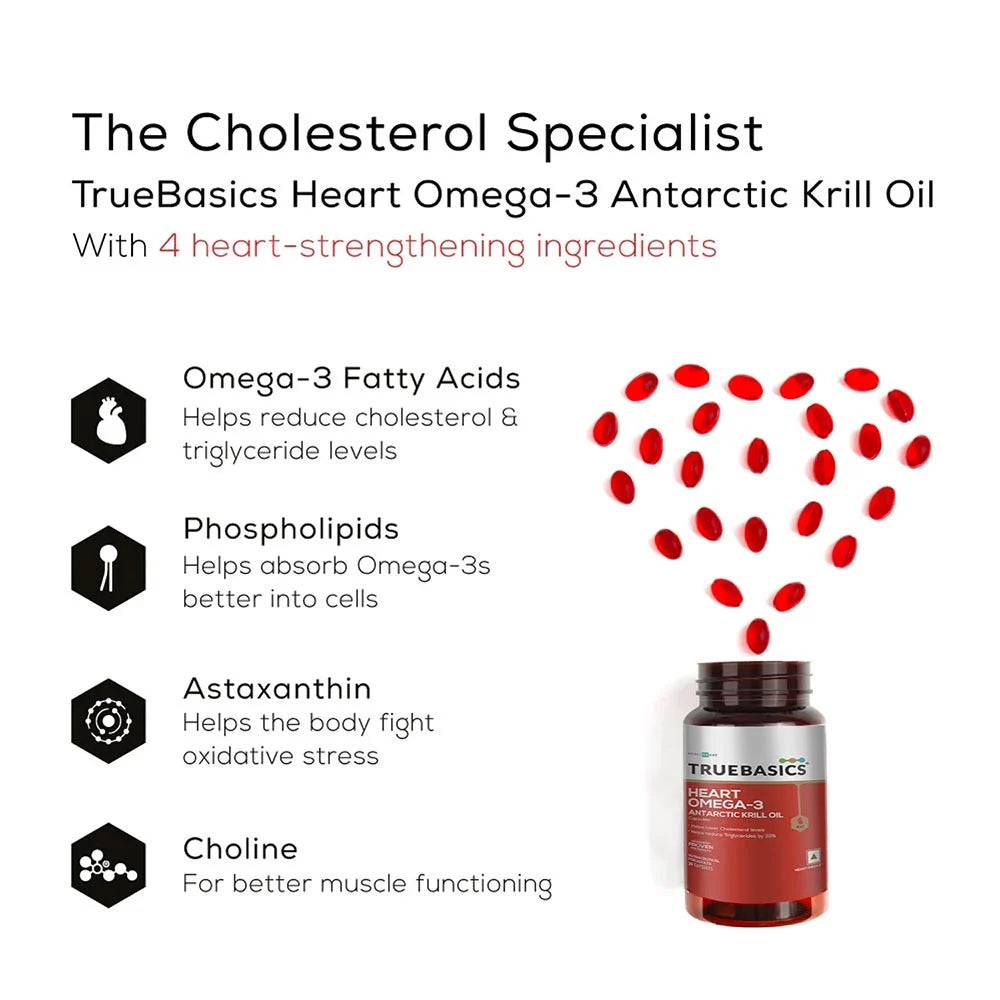 TrueBasics Heart Omega-3 Antarctic Krill Oil