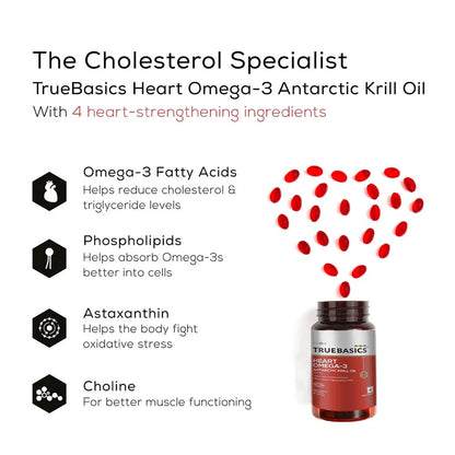 TrueBasics Heart Omega-3 Antarctic Krill Oil