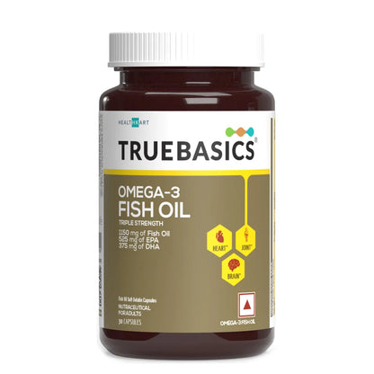 TrueBasics Fish Oil with 1150mg Omega-3 525mg EPA 375mg DHA