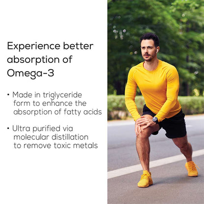 TrueBasics Fish Oil with 1150mg Omega-3 525mg EPA 375mg DHA