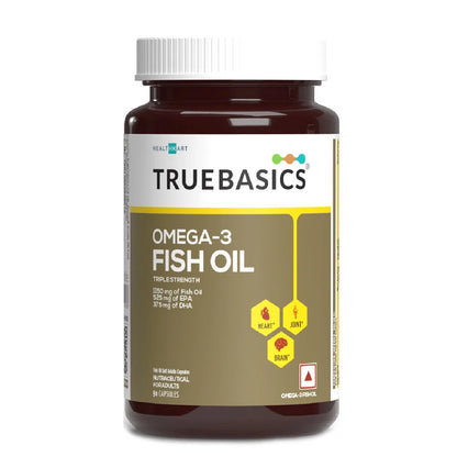 TrueBasics Fish Oil with 1150mg Omega-3 525mg EPA 375mg DHA