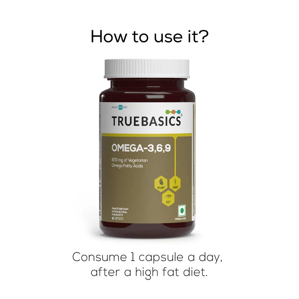 TrueBasics Vegan Omega 3 6 9