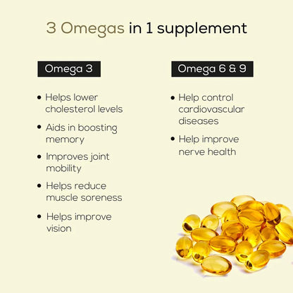 TrueBasics Vegan Omega 3 6 9