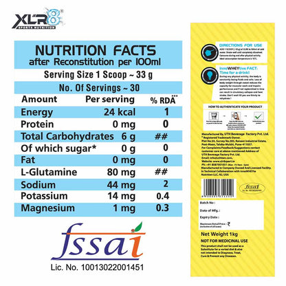 XLR8 Isotonic Re Hydration Drink