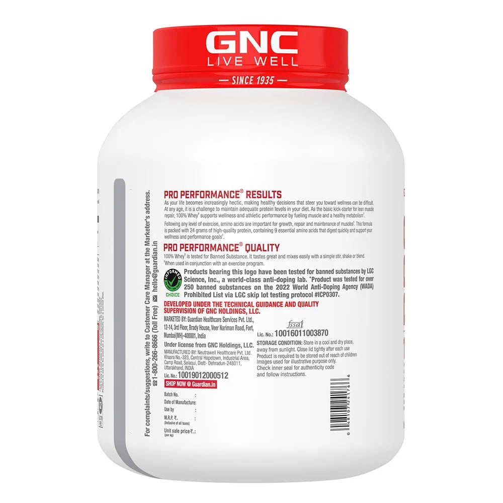 GNC Pro Performance 100% Whey Protein
