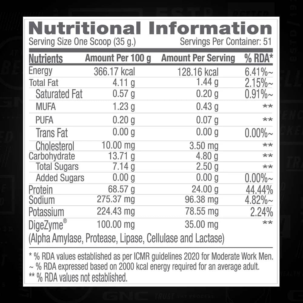 GNC Pro Performance 100% Whey Protein