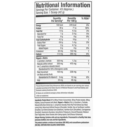 Muscletech Nitrotech Ripped Whey Protein