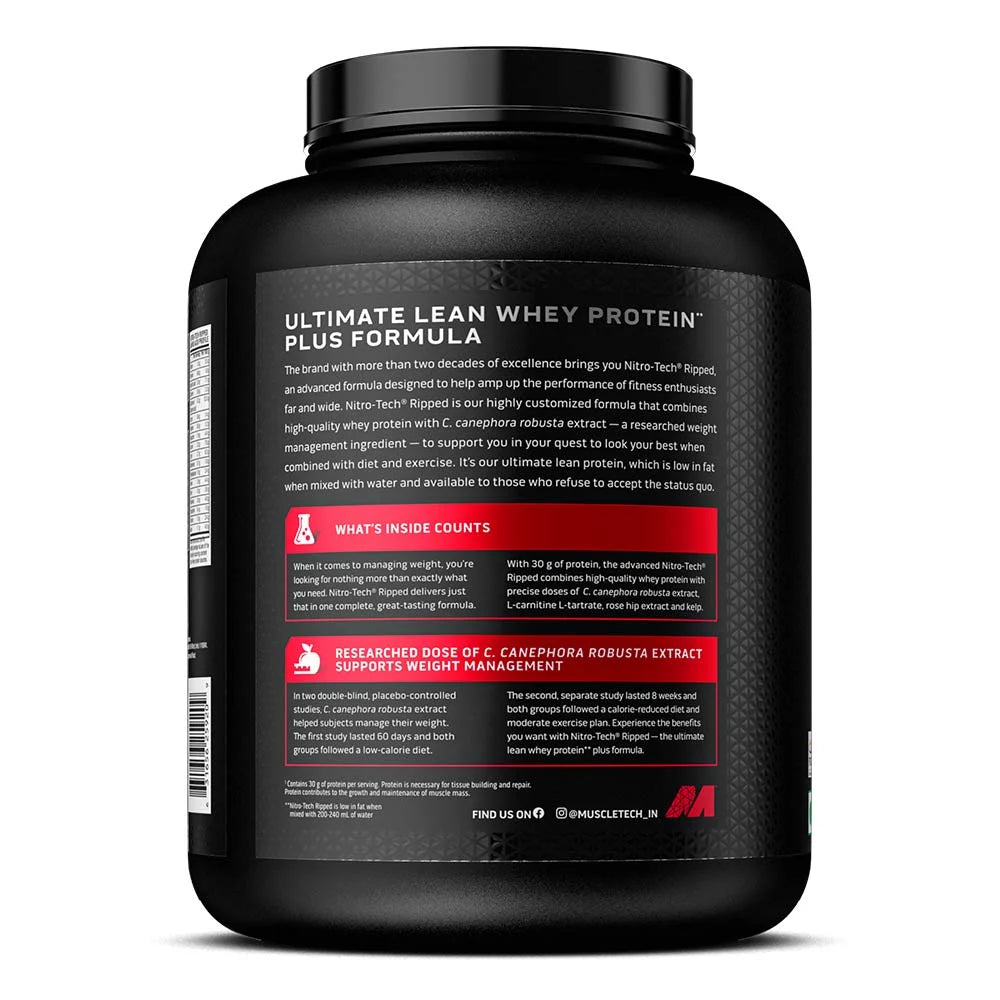 Muscletech Nitrotech Ripped Whey Protein