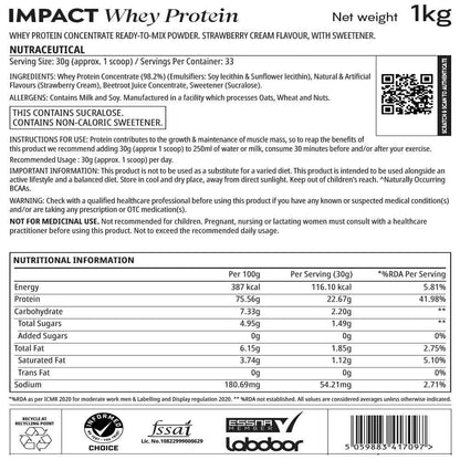MyProtein Impact Whey Protein Concentrate Powder